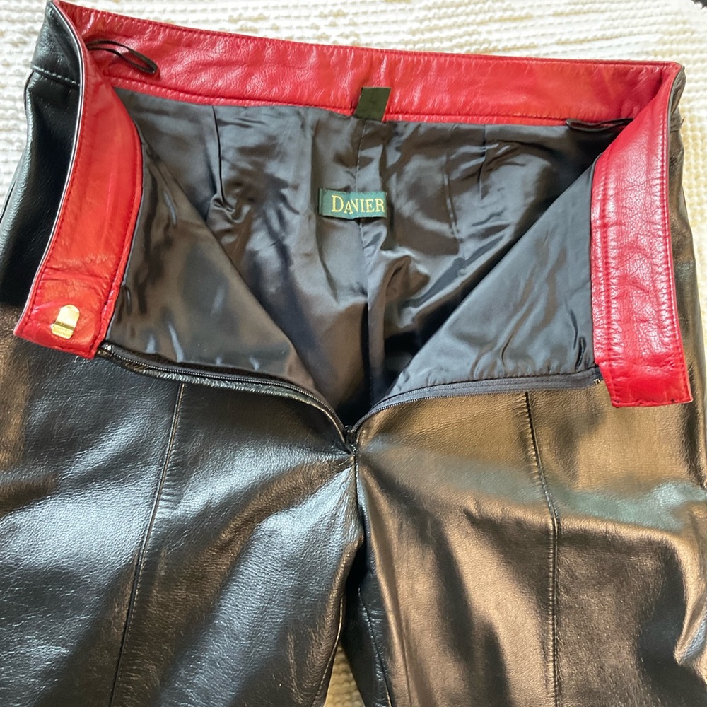 Danier Black Leather Pants